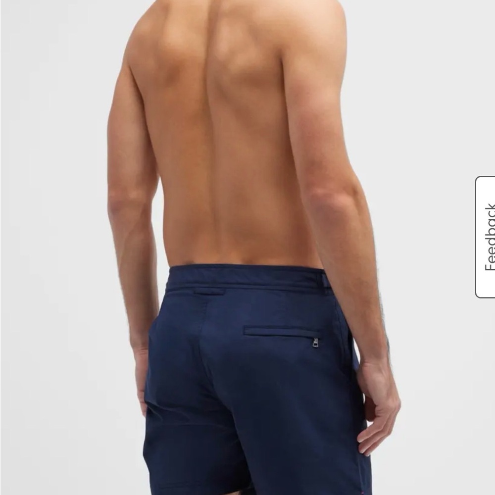 Orlebar Brown Classic Blue Swim Trunks - Picture 2 of 7
